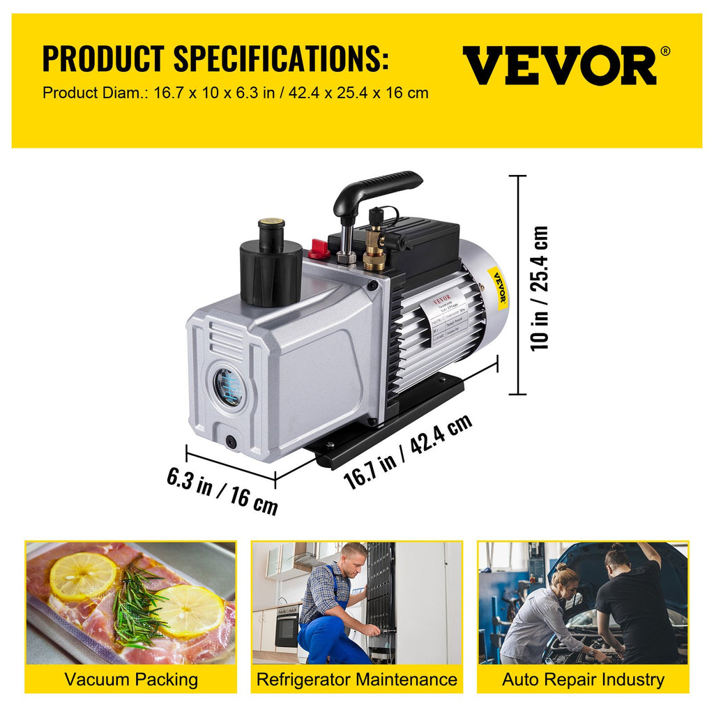 Vakuuminis siurblys VEVOR RS-6, 340 l/min