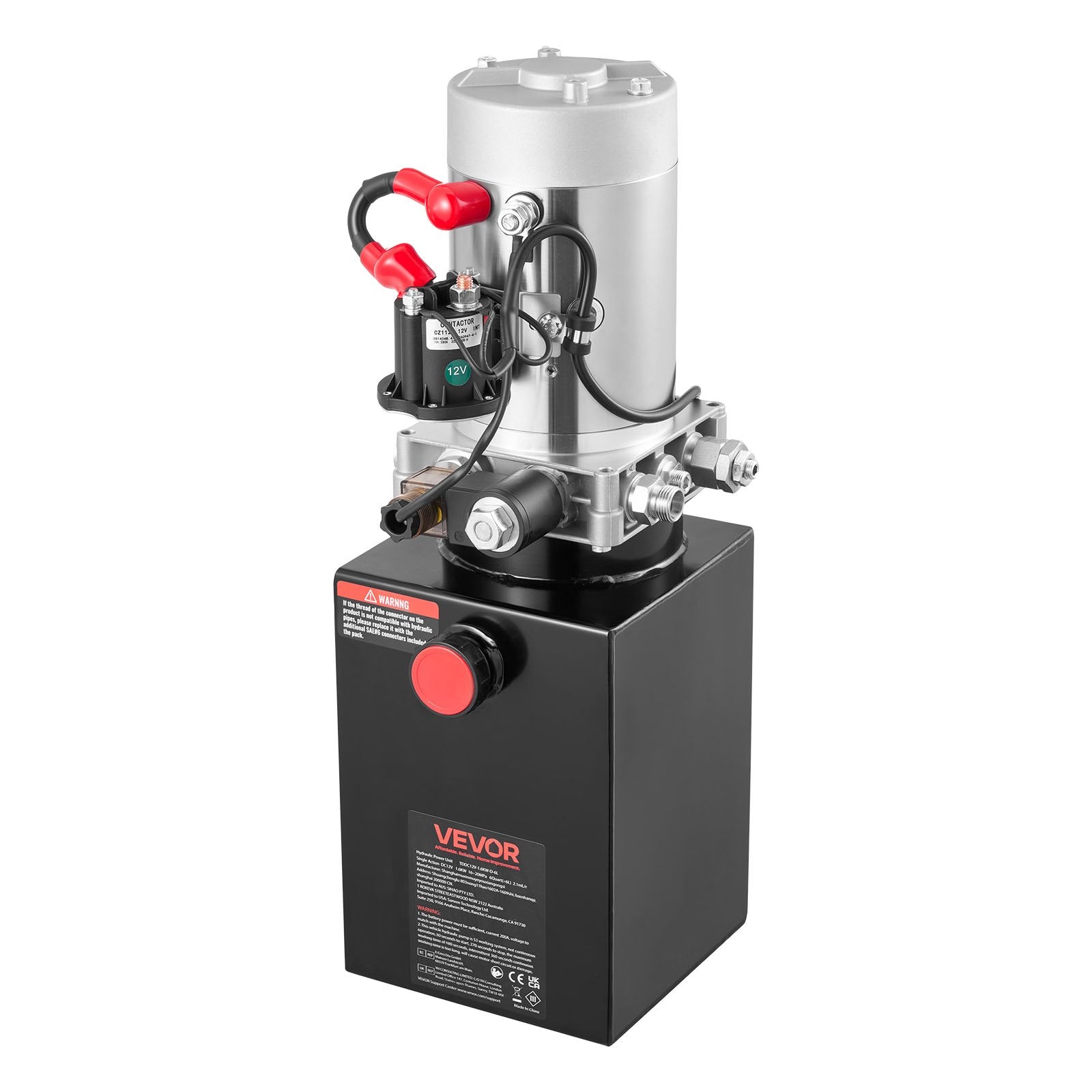 Hidraulinė stotelė VEVOR TDDC12V-1.6KW-D-6L, 6 l talpa