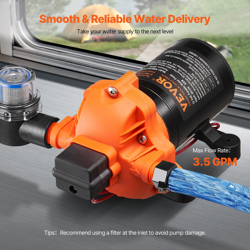 Membraninis vandens siurblys VEVOR NMDP33-G35-50-12, 13,25 l/min
