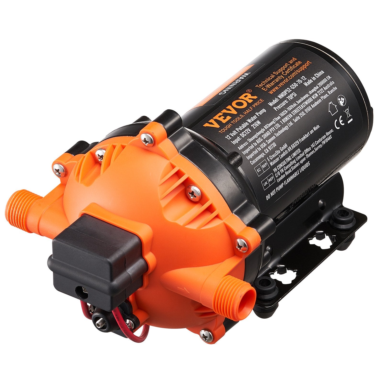 Membraninis vandens siurblys VEVOR NMDP52-G50-70-12, 18,93 l/min