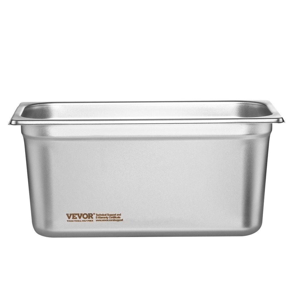 Gastronominiai indai VEVOR UCT8136L-8, GN 1/3, 150 mm gylio, 8 vnt.