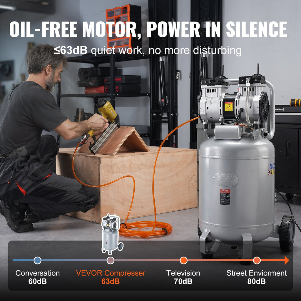 Oro kompresorius VEVOR DOF1500-50V-Ⅱ, 49,2 l