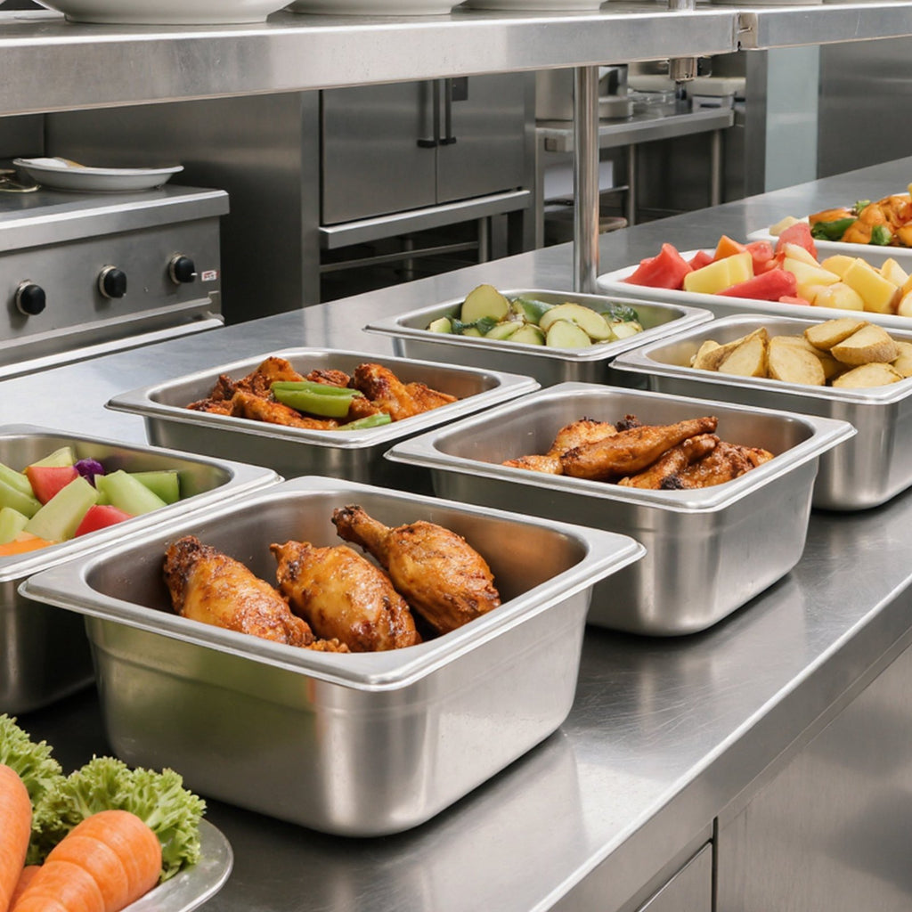 Gastronominis indas VEVOR HZ816-100T, 1/6 dydis, 100 mm gylis