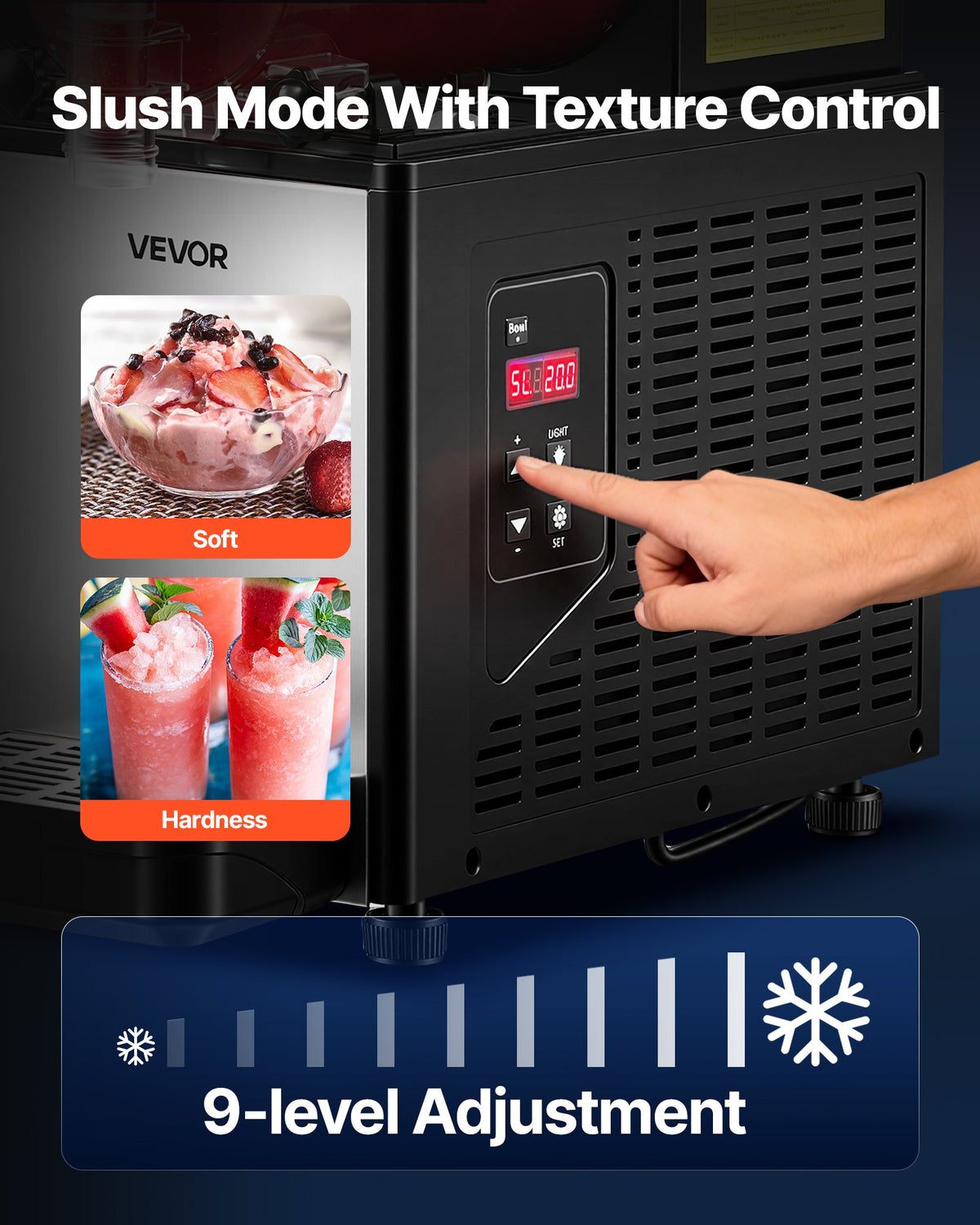 Šaldytų gėrimų gaminimo aparatas VEVOR SM-6LX1, 6 l