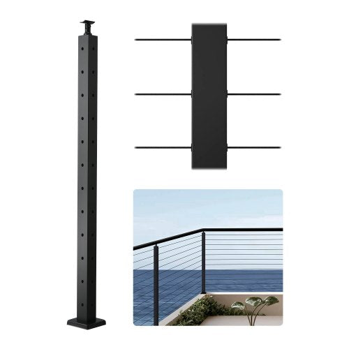 Kampinis turėklų stulpas VEVOR HR-007G, 106,7 cm aukščio