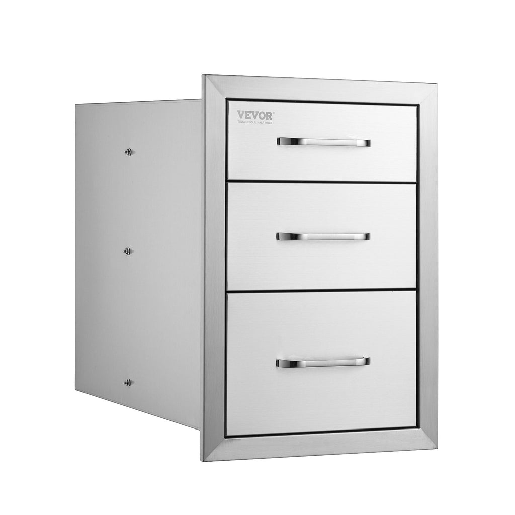 Lauko virtuvės stalčiai VEVOR KM-CTG-2302-SKU4, 3 dalių