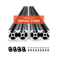 Aliuminio profilis VEVOR 2020 T-Slot, 1200 mm, 4 vnt.