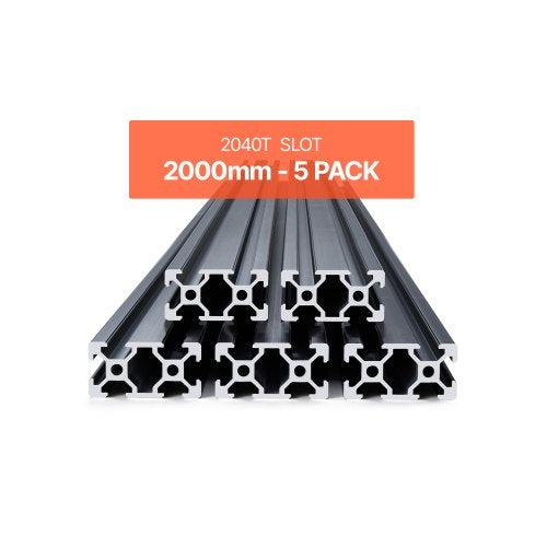 Aliuminio profilis VEVOR 2040 T-Slot, 2000 mm, 5 vnt.
