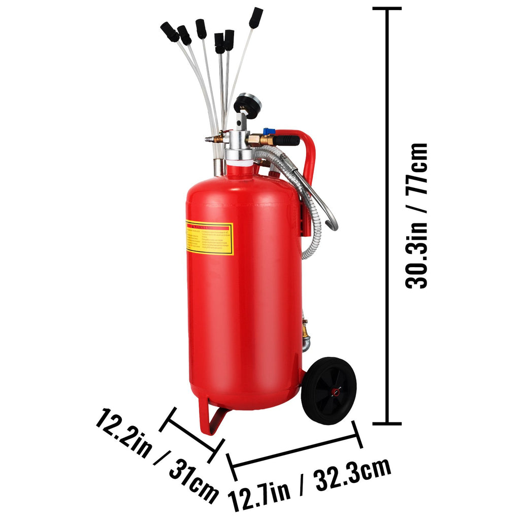 Pneumatinis alyvos išsiurbimo įrenginys VEVOR, 22,7 l