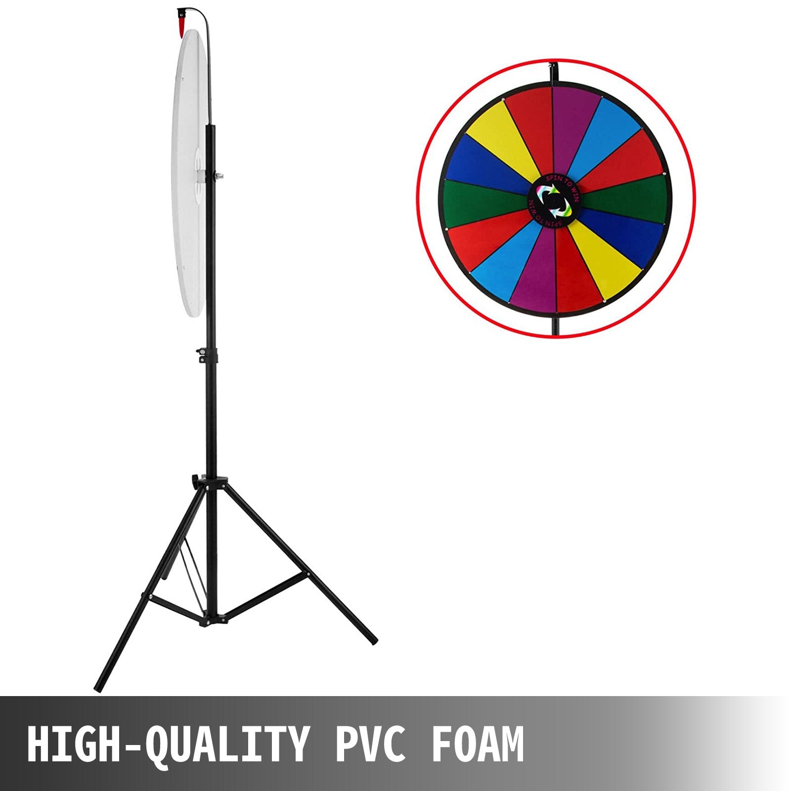 Laimės ratas VEVOR UPZP-24T, 61 cm skersmens