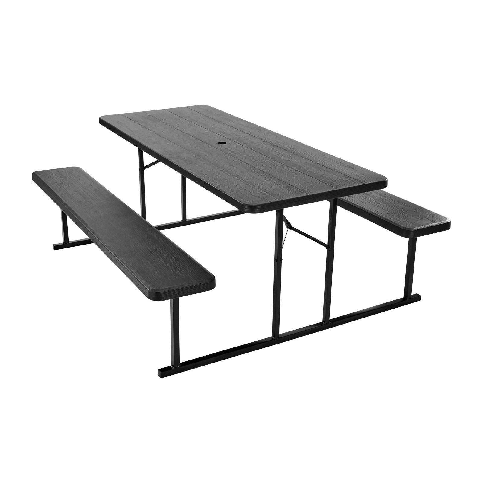 Sulankstomas iškylos stalas su suolais VEVOR EBB-3072KD-2CN, 180 cm ilgio