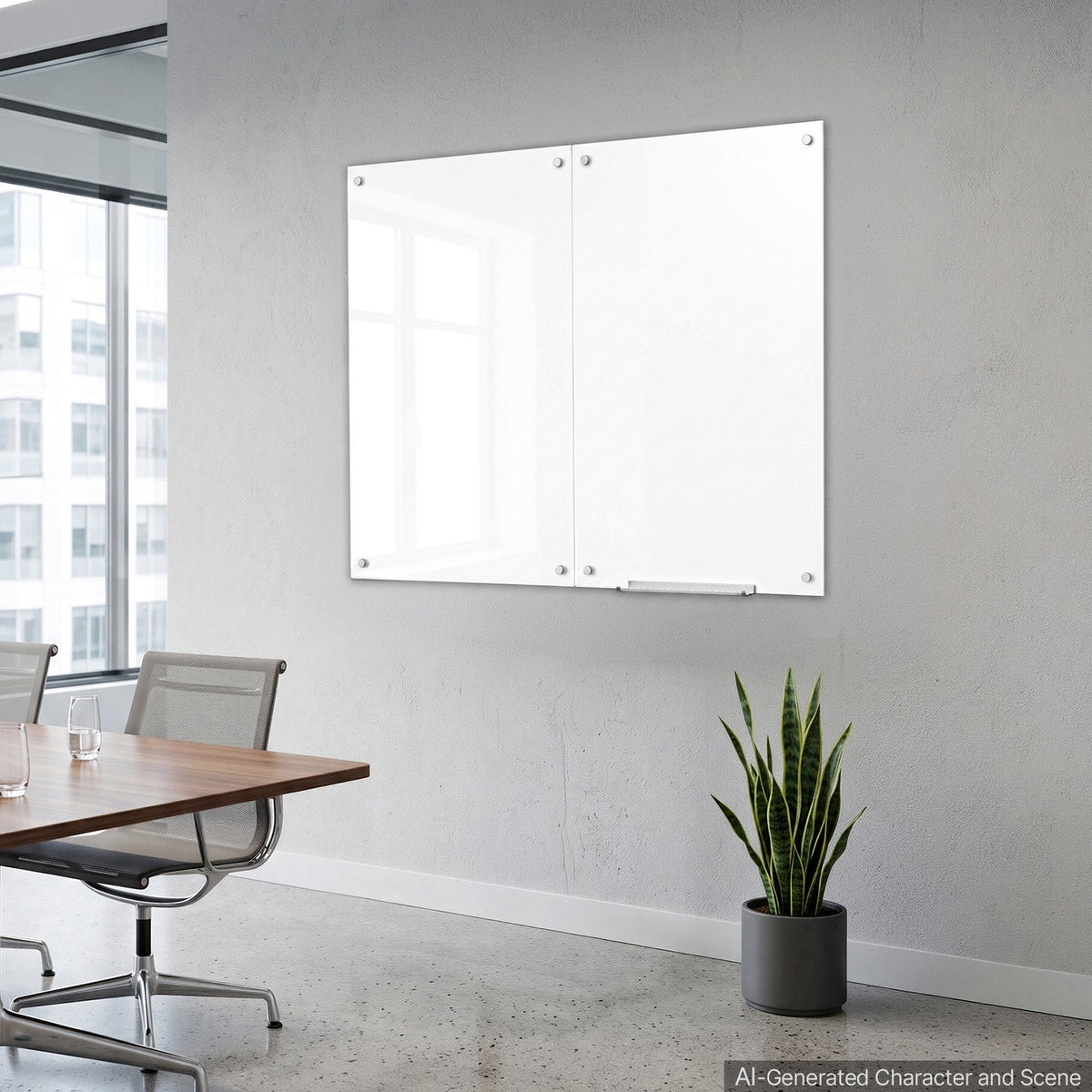 Magnetinė stiklinė lenta VEVOR BL-3648-MW, 900 x 600 mm, 2 vnt.