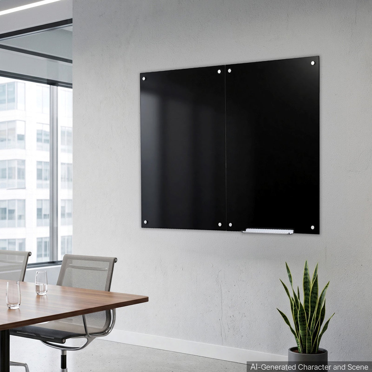 Magnetinė stiklinė lenta VEVOR BL-3648-MB, 900 x 600 mm, 2 vnt.