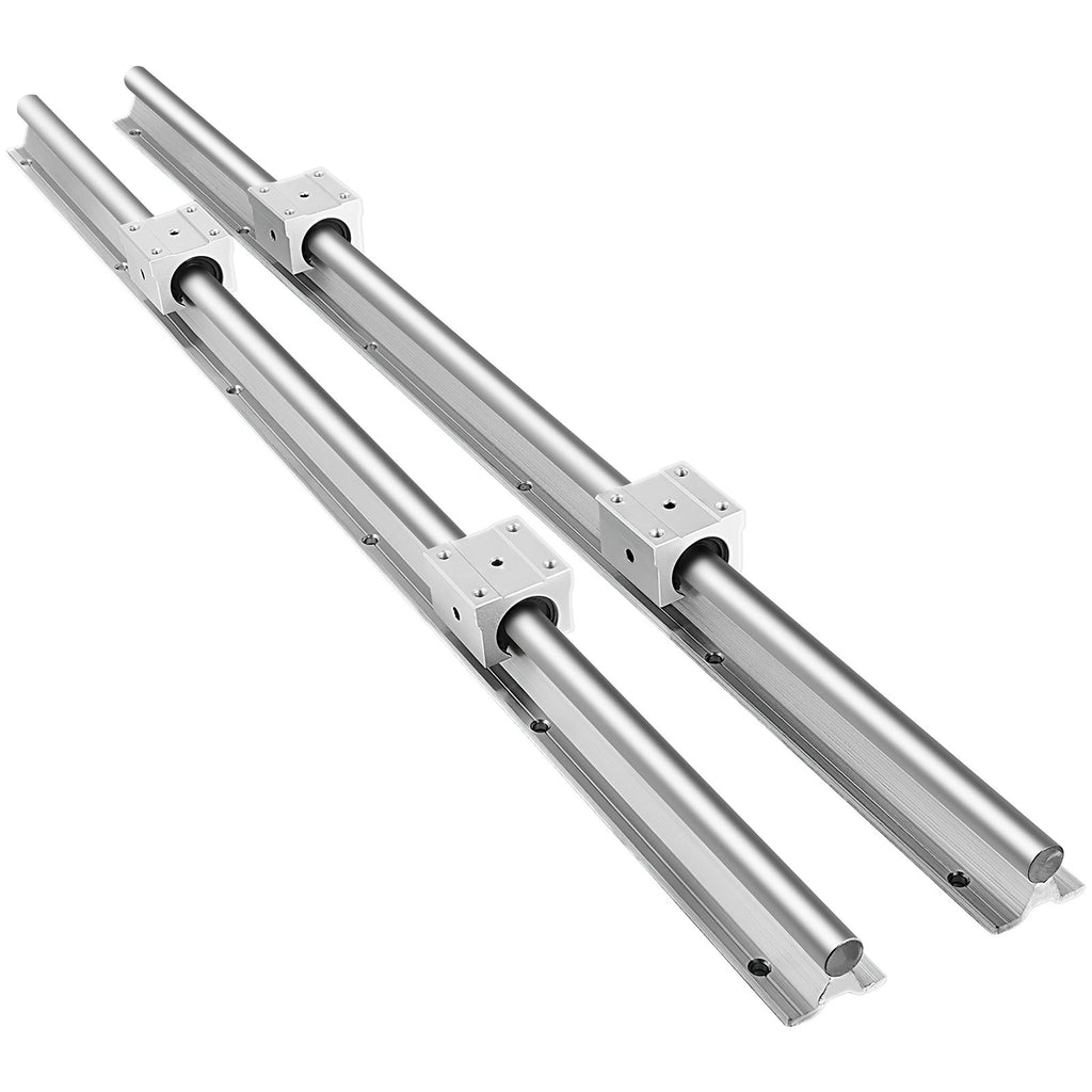 Linijinis kreipiančiųjų rinkinys VEVOR SBR16-600 mm, 2 vnt. su 4 blokeliais