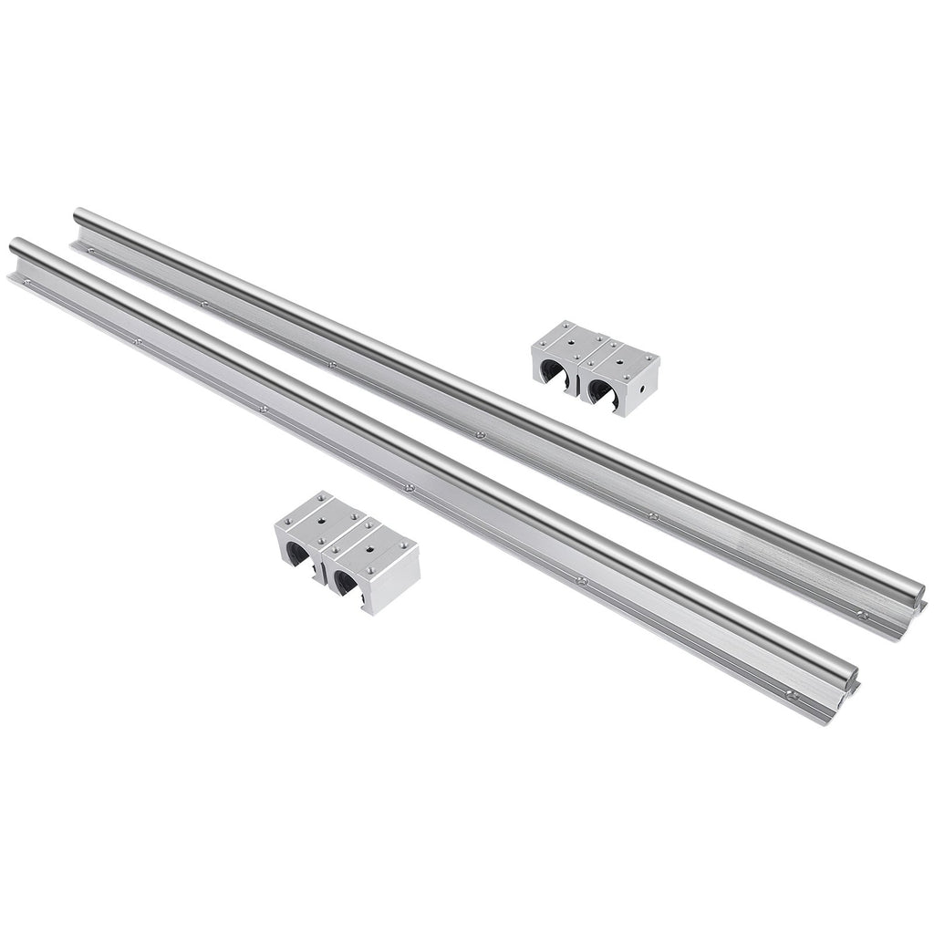 Linijinis kreipiančiųjų rinkinys VEVOR SBR16-600 mm, 2 vnt. su 4 blokeliais
