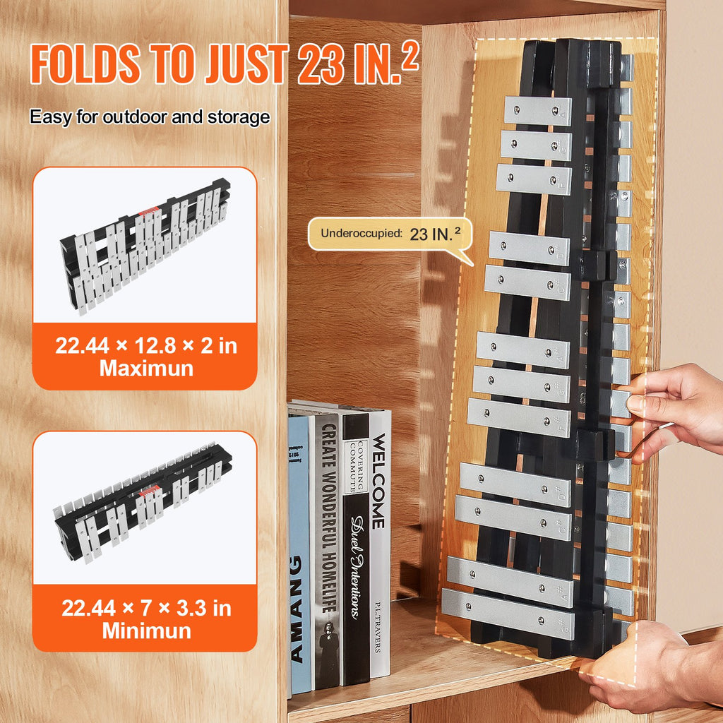 Ksilofonas (Glockenspiel) VEVOR KS-30, 30 natų