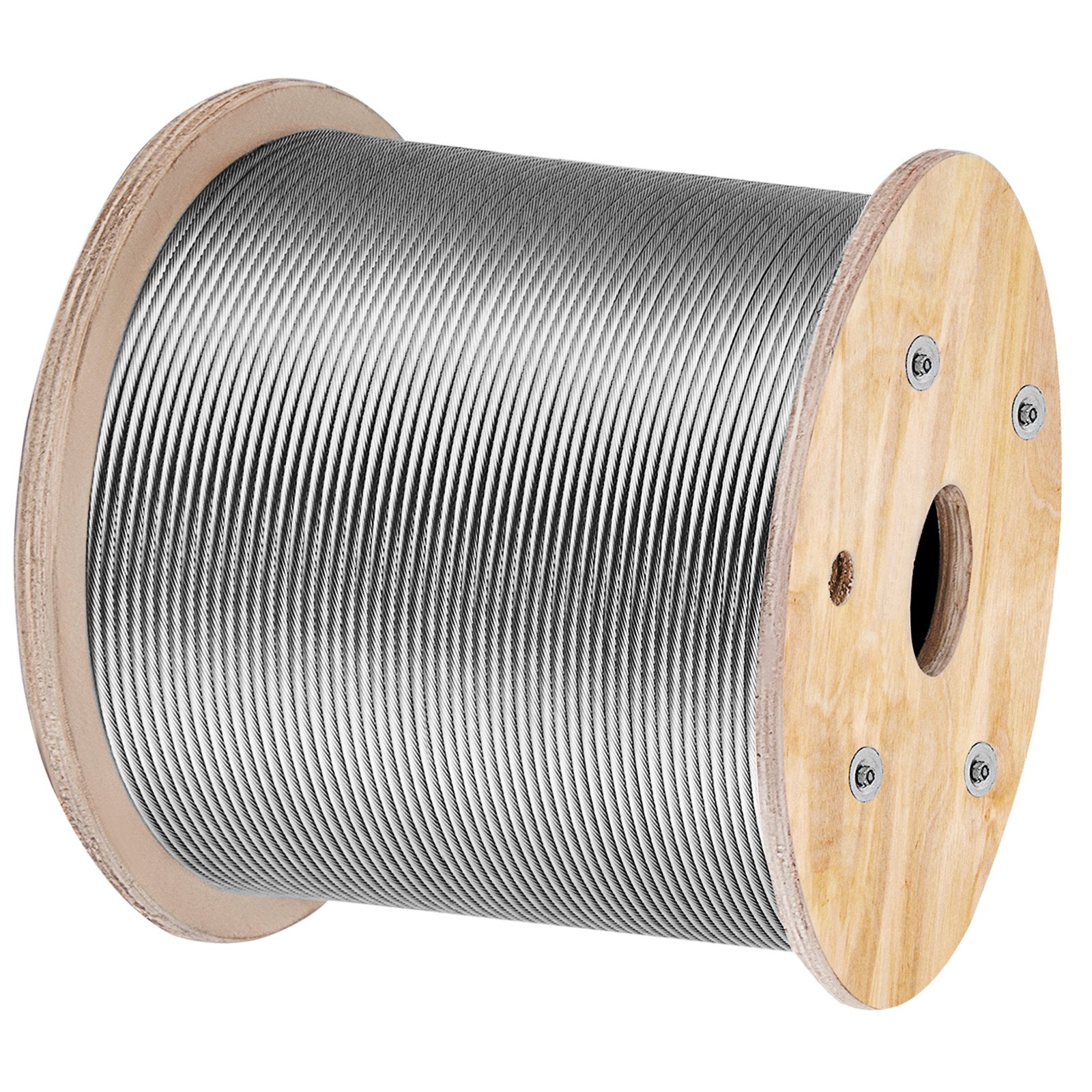 Plieninis trosas VEVOR 1x19, 150 m