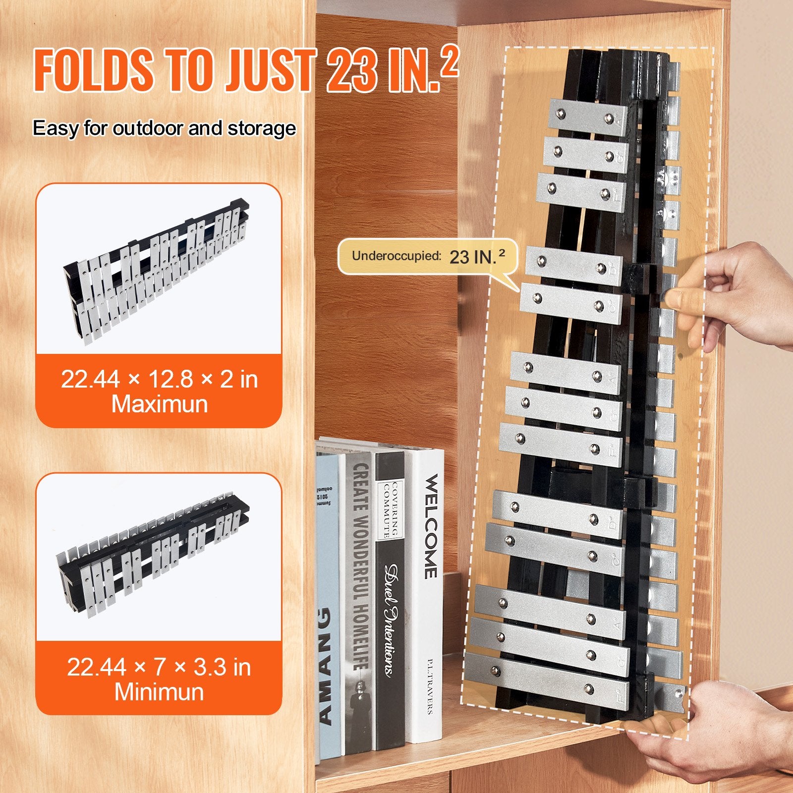 Metalofonas VEVOR KS-32, 32 natos