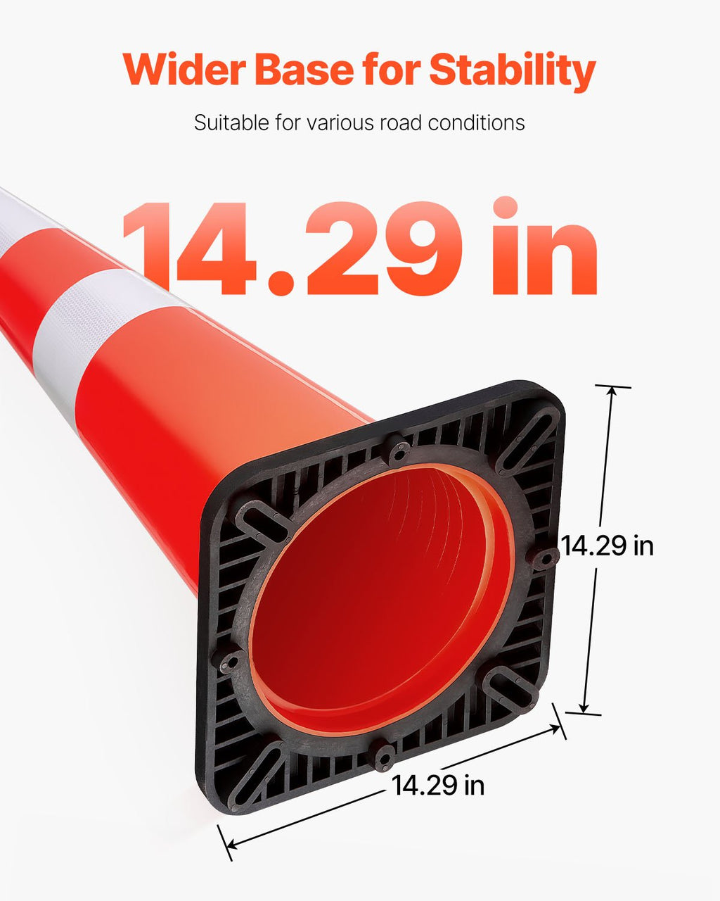 Kelių eismo kūgiai VEVOR Safety Cones 36", 6 vnt. rinkinys