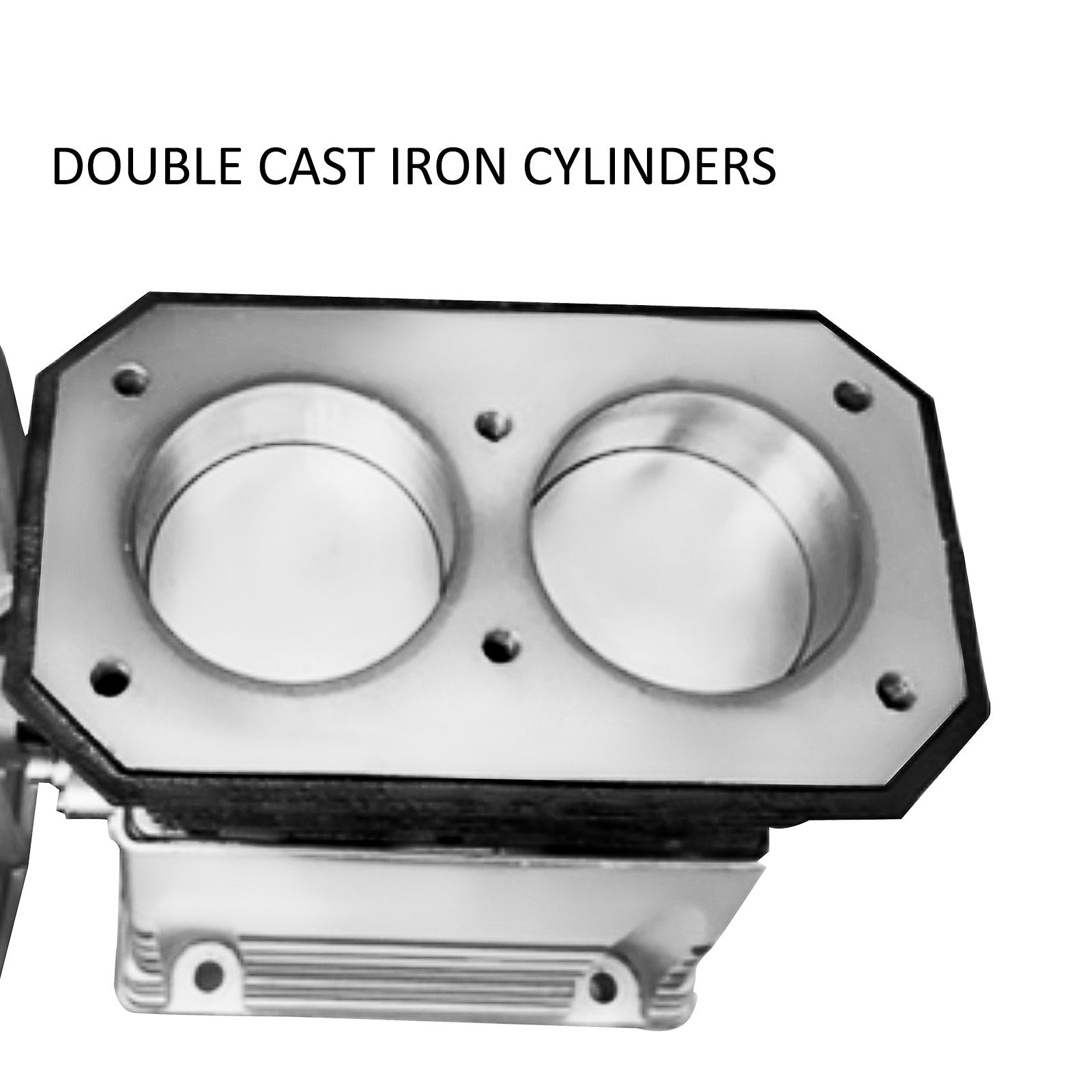 Oro kompresoriaus galvutė VEVOR Twin Cylinder, 2,2 kW