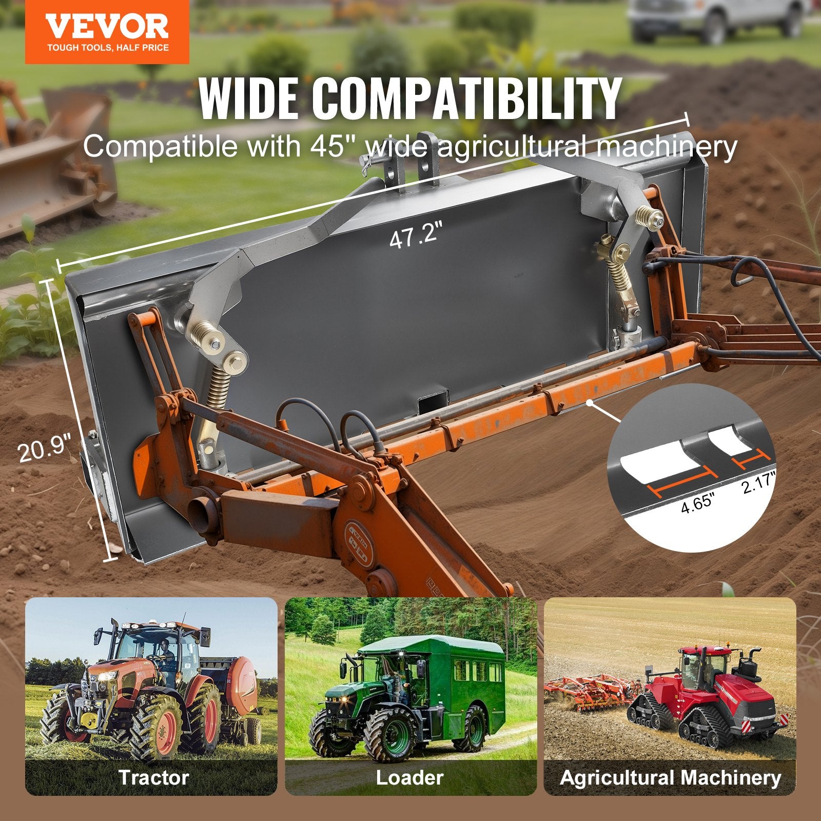 Universali 3 taškų jungties plokštė VEVOR XSJ-24-N012, 3175 kg keliamoji galia