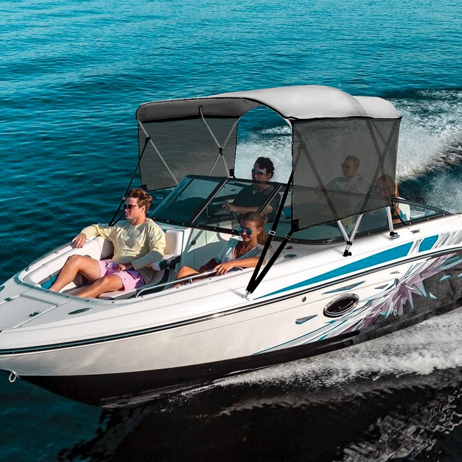 Bimini tentas valtims VEVOR 3 Bow, 200-213 cm plotis