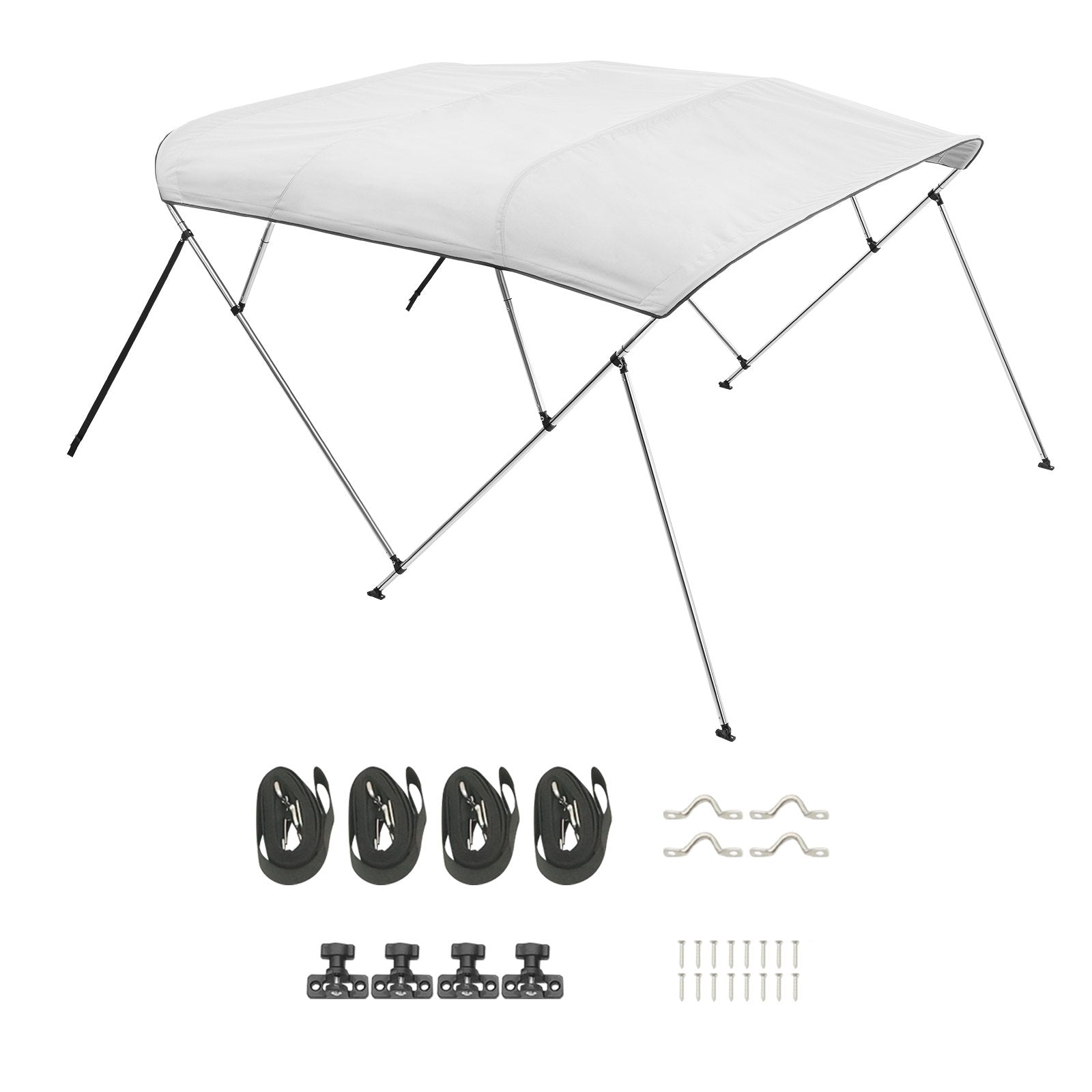 Valties stogelis (Bimini) VEVOR 4 Bow, 244x216-229x137 cm.