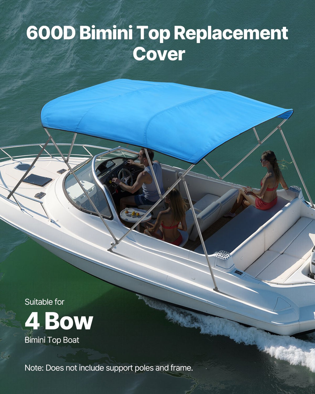 Bimini tentas valtims VEVOR 4BMN9196TENT, 244 x 231-244 cm