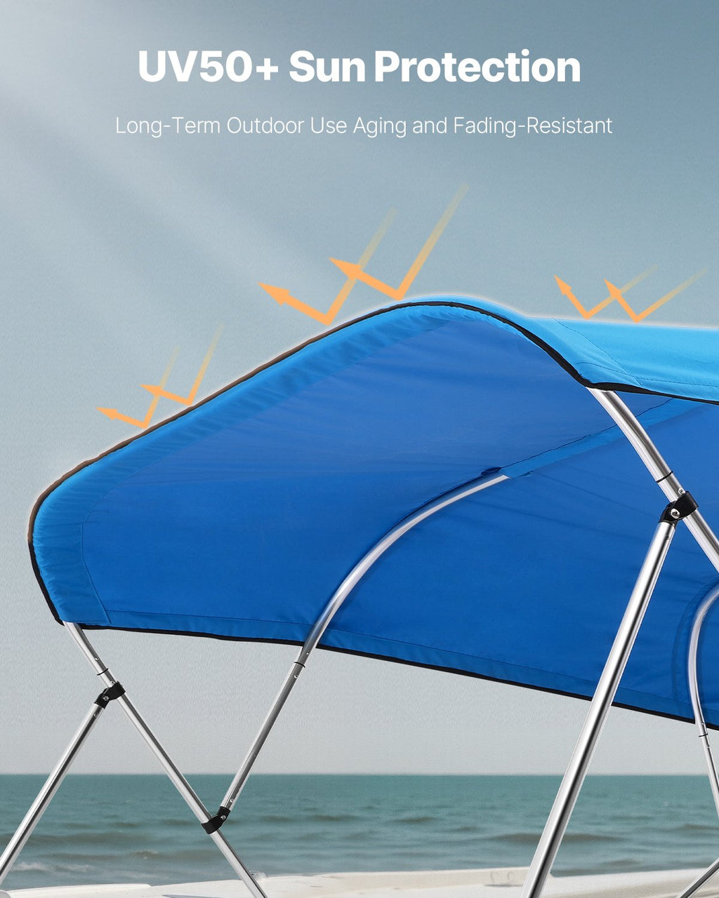 Katerio stogelis (Bimini) VEVOR 4BMN97103TENT, 244 x 246-262 cm