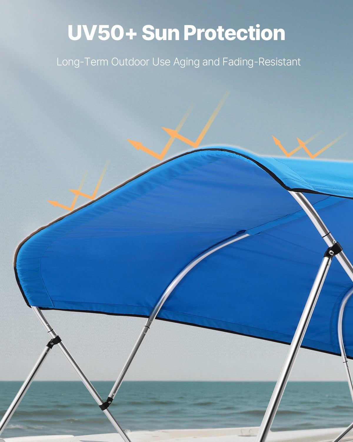 Katerio stogelis (Bimini) VEVOR 4BMN97103TENT, 244 x 246-262 cm