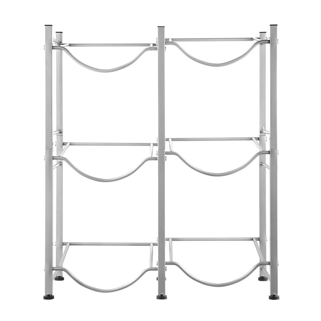 Vandens butelių stovas VEVOR 6 Water Bottle Rack-S, 3 aukštų, 6 buteliams
