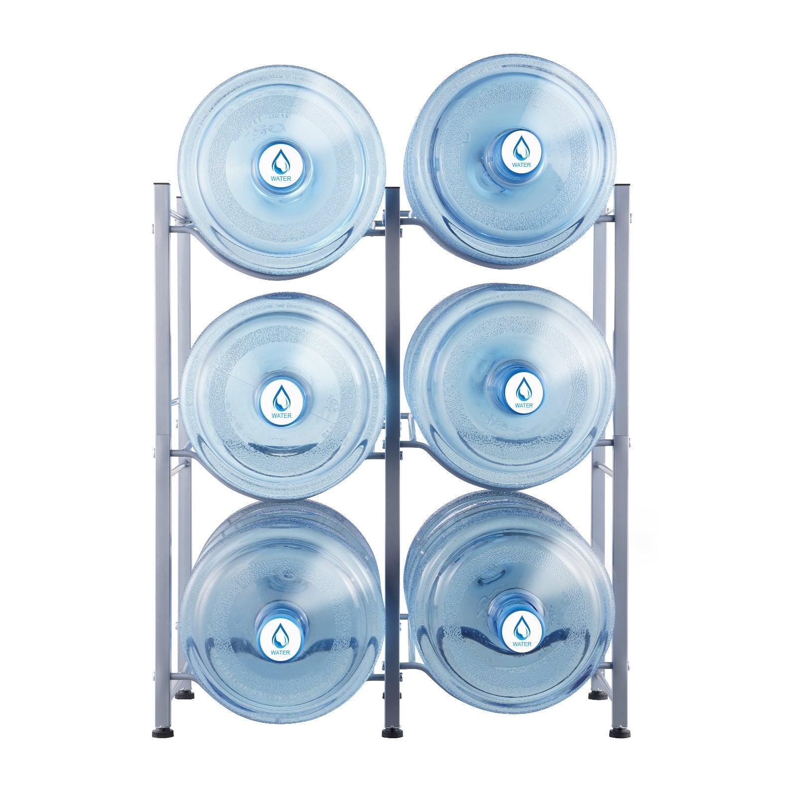 Vandens butelių stovas VEVOR 6 Water Bottle Rack-S, 3 aukštų, 6 buteliams