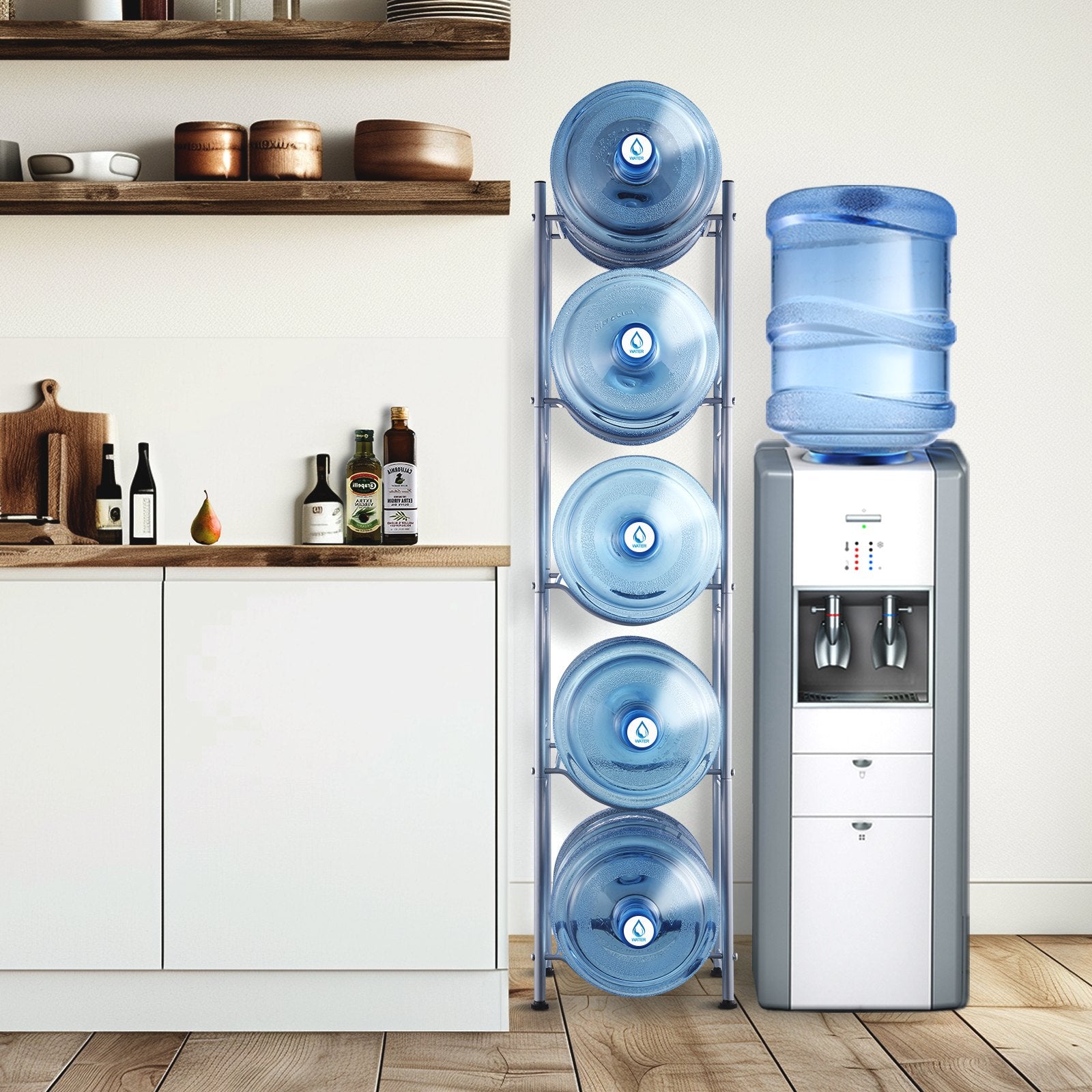 Vandens butelių stovas VEVOR 5 Water Bottle Rack-S, 5 aukštų