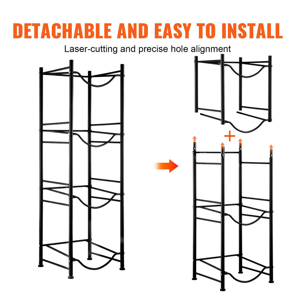 Vandens butelių stovas VEVOR 4 Water Bottle Rack-B, 4 aukštų