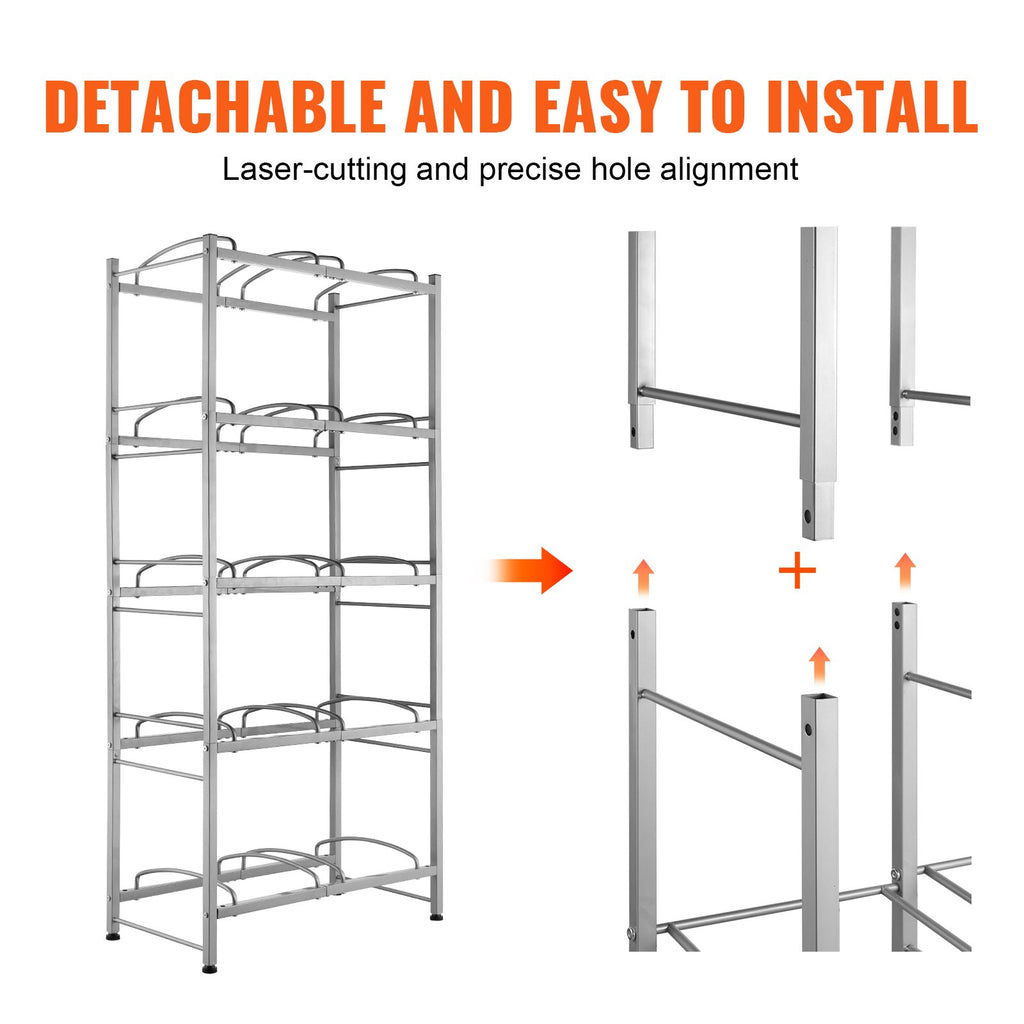 Vandens butelių stovas VEVOR 10 Water Bottle Rack-S, 10 talpų