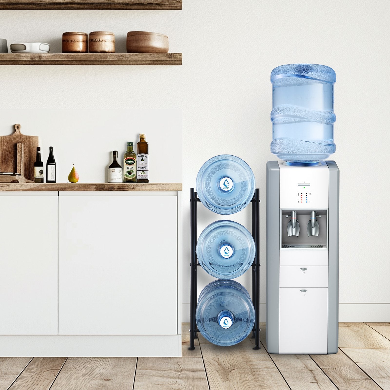 Vandens butelių stovas VEVOR 3 Water Bottle Rack-B, 3 aukštų