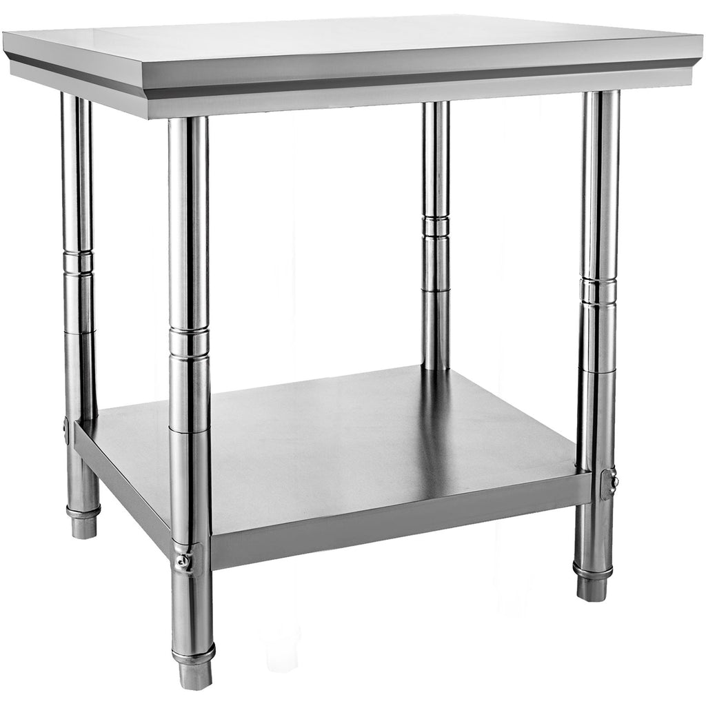 Nerūdijančio plieno paruošimo stalas VEVOR GZT76*60*80, 317 kg apkrova