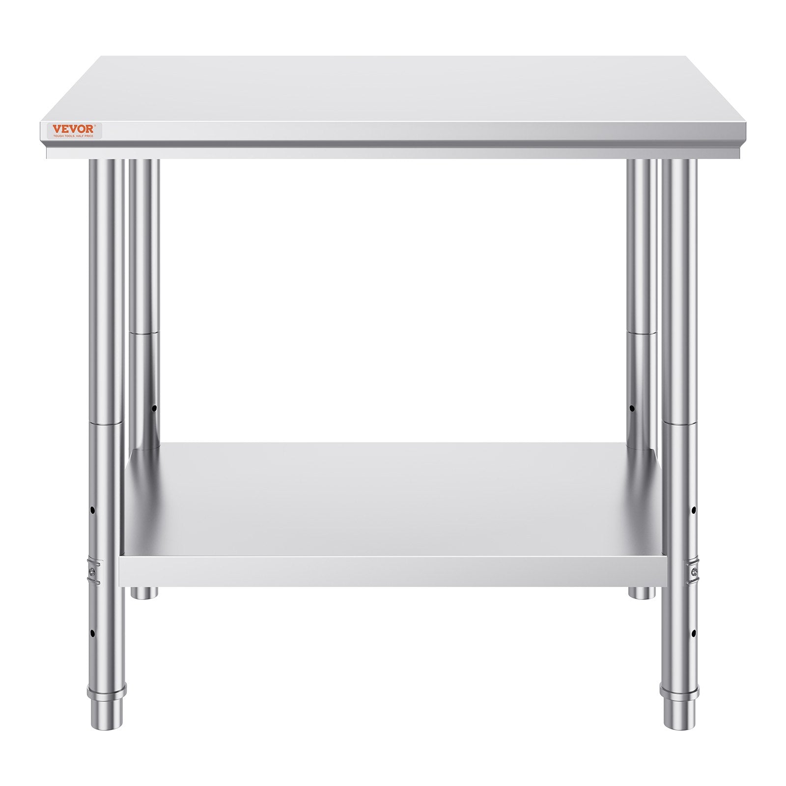 Nerūdijančio plieno paruošimo stalas VEVOR GZT90X60J, 900x600x800 mm