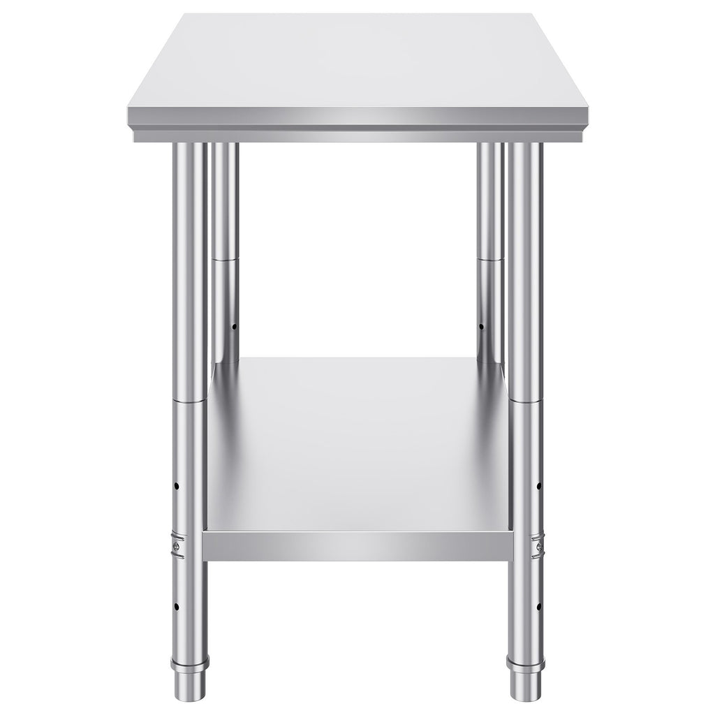 Nerūdijančio plieno paruošimo stalas VEVOR GZT90X60J, 900x600x800 mm