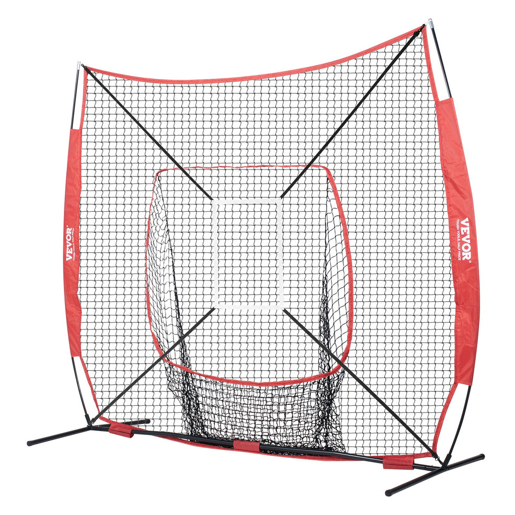 Beisbolo ir minkštasvydžio treniruočių tinklas VEVOR YC-SS-BN004, 213x213 cm