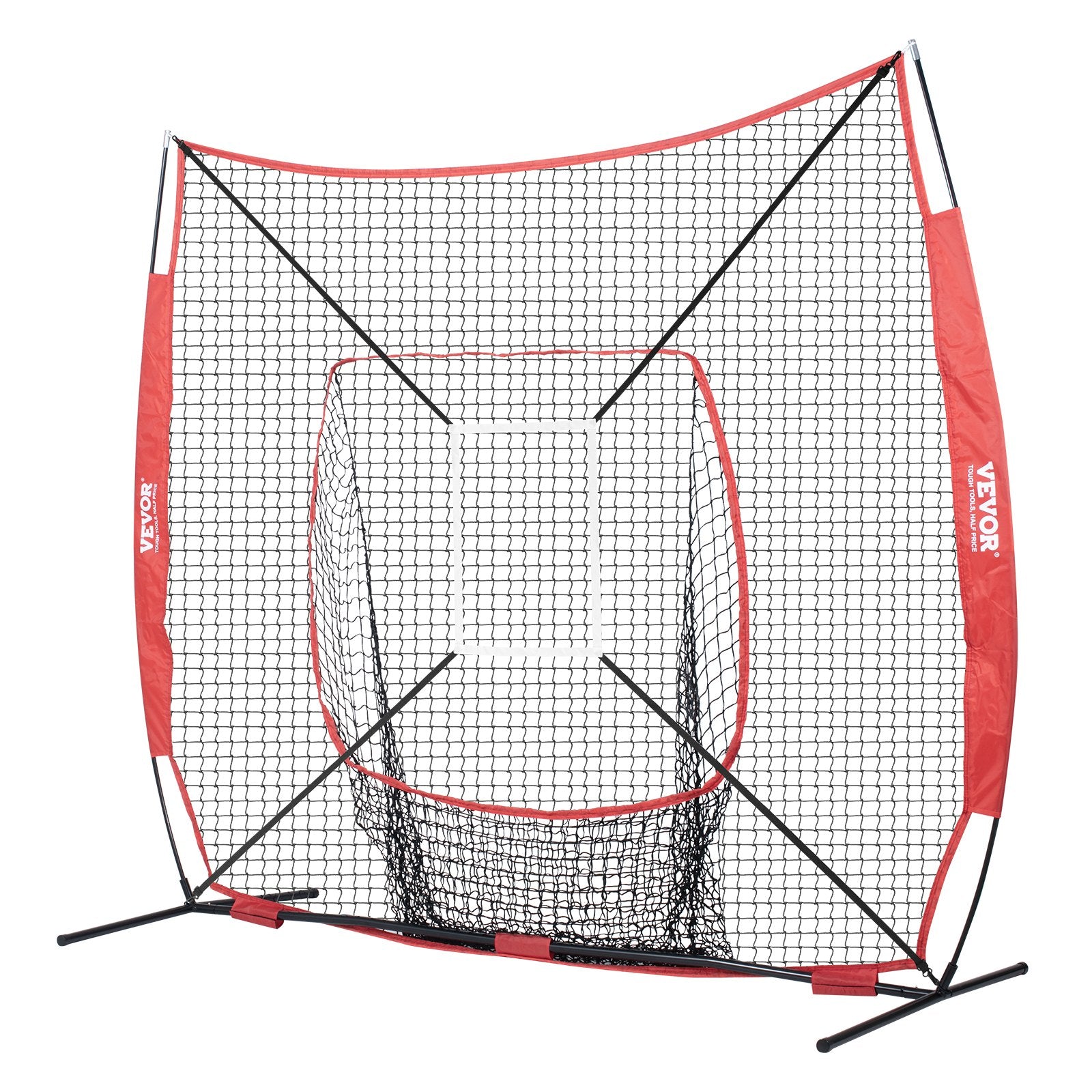 Beisbolo ir minkštasvydžio treniruočių tinklas VEVOR YC-SS-BN004, 213x213 cm