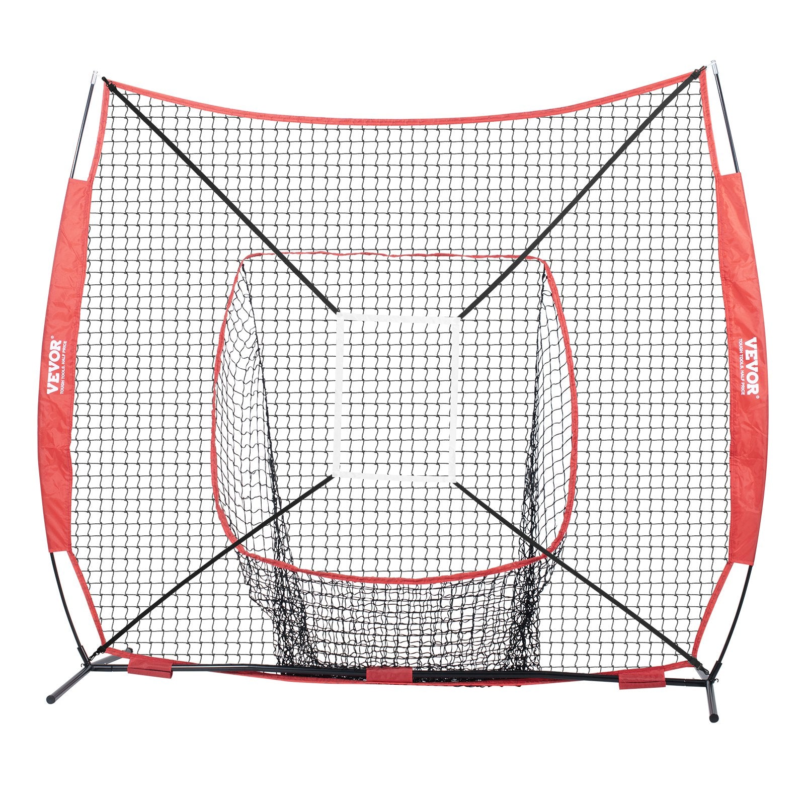 Beisbolo ir minkštasvydžio treniruočių tinklas VEVOR YC-SS-BN004, 213x213 cm