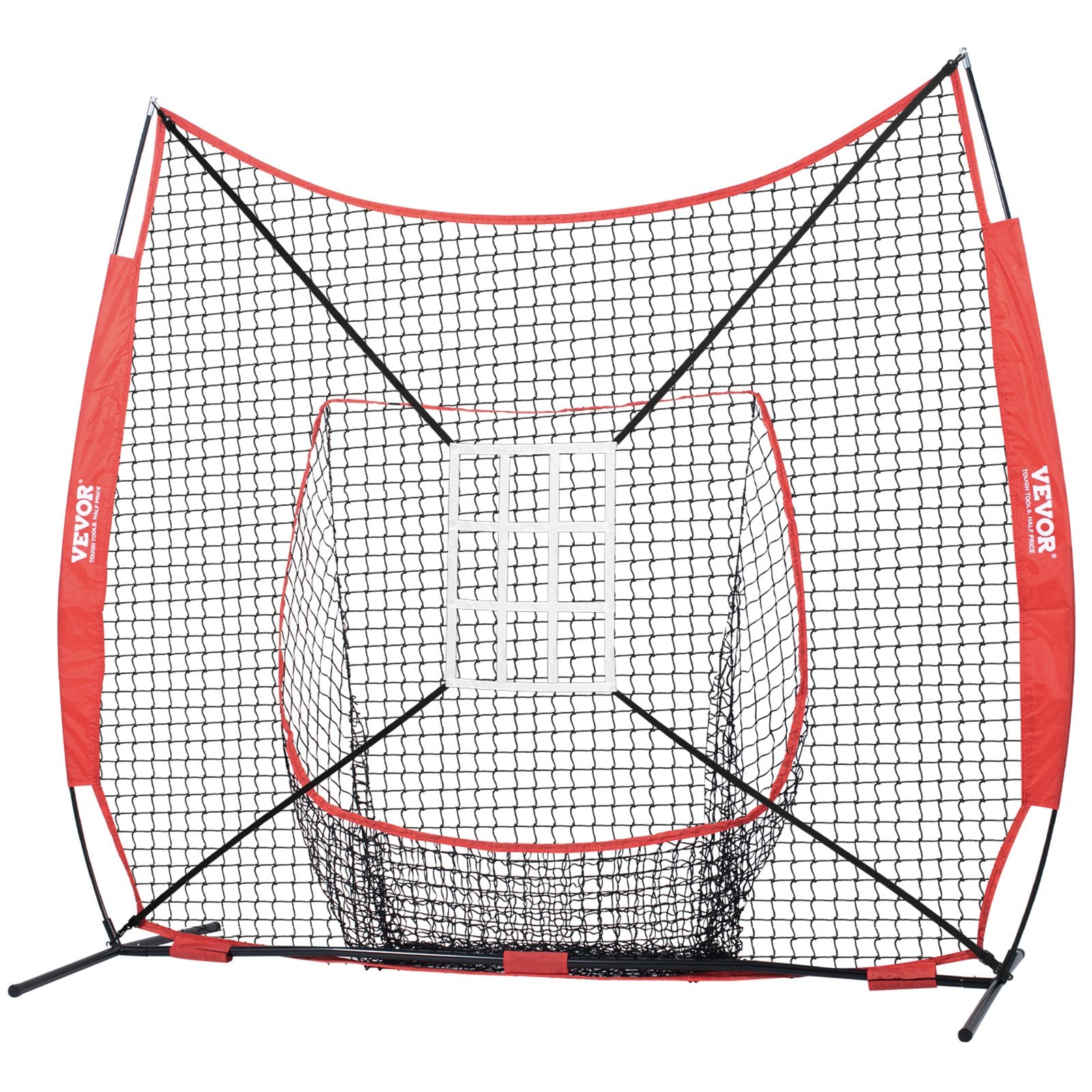 Beisbolo ir minkštasvydžio treniruočių tinklas VEVOR YC-SS-BN006, 213x213 cm