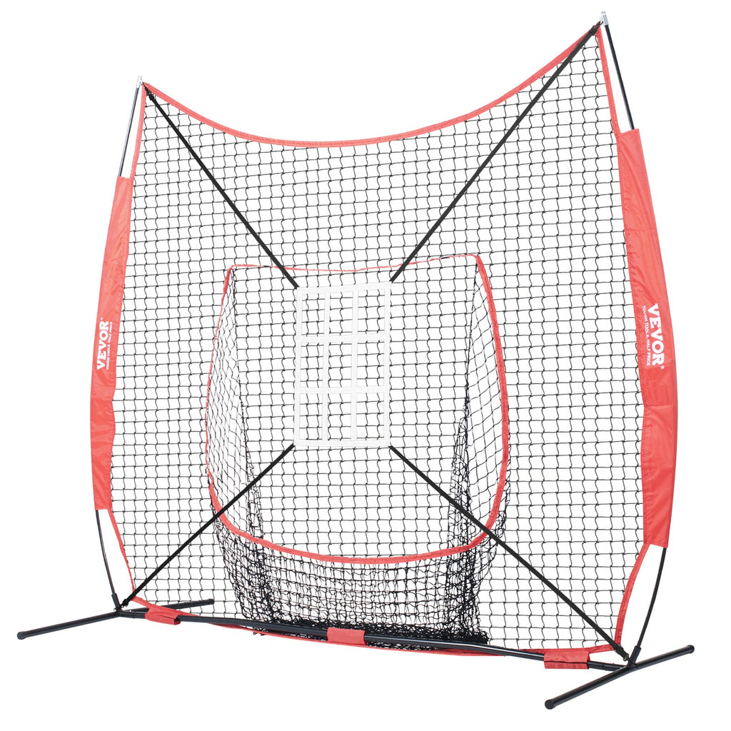 Beisbolo ir minkštasvydžio treniruočių tinklas VEVOR YC-SS-BN006, 213x213 cm