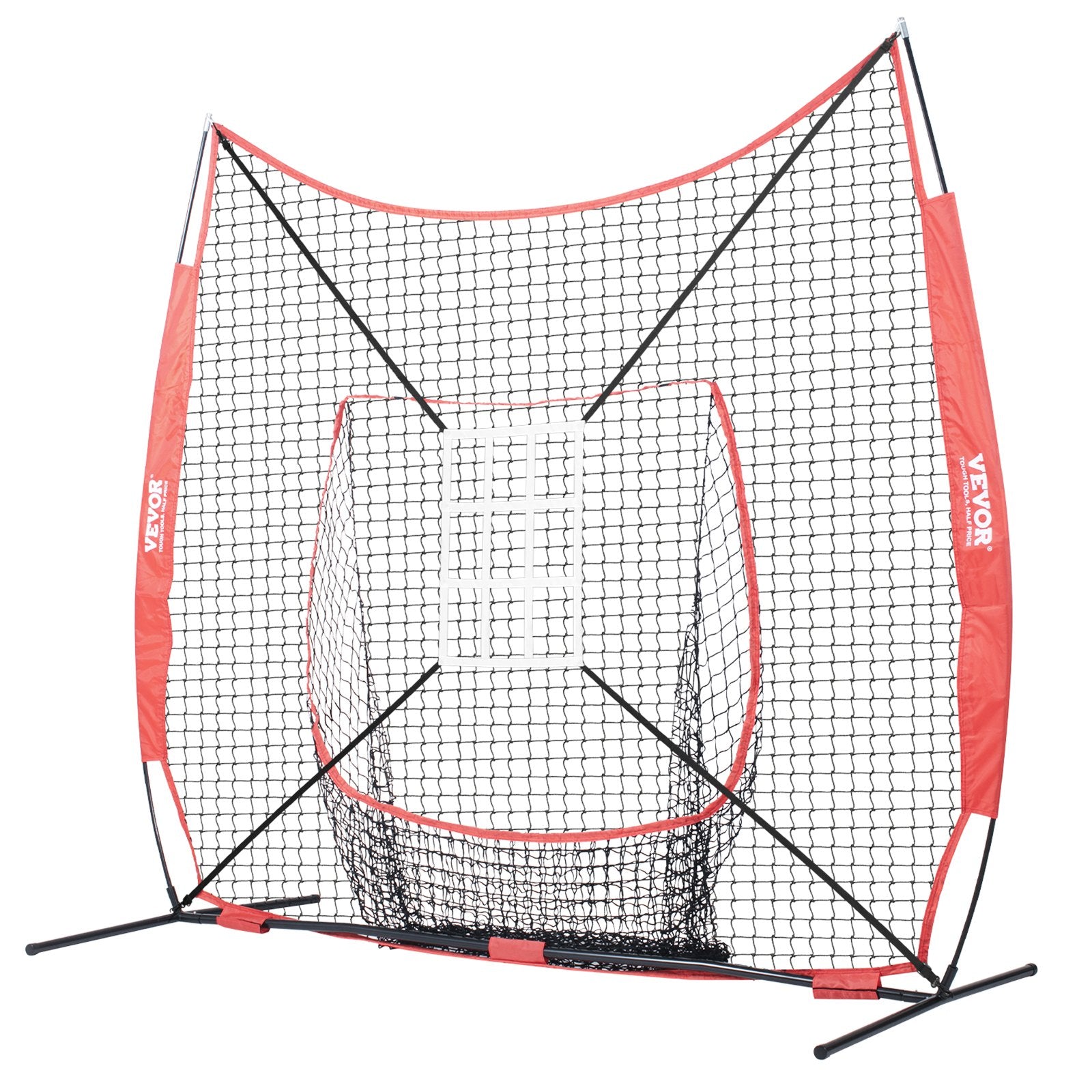Beisbolo ir minkštasvydžio treniruočių tinklas VEVOR YC-SS-BN006, 213x213 cm