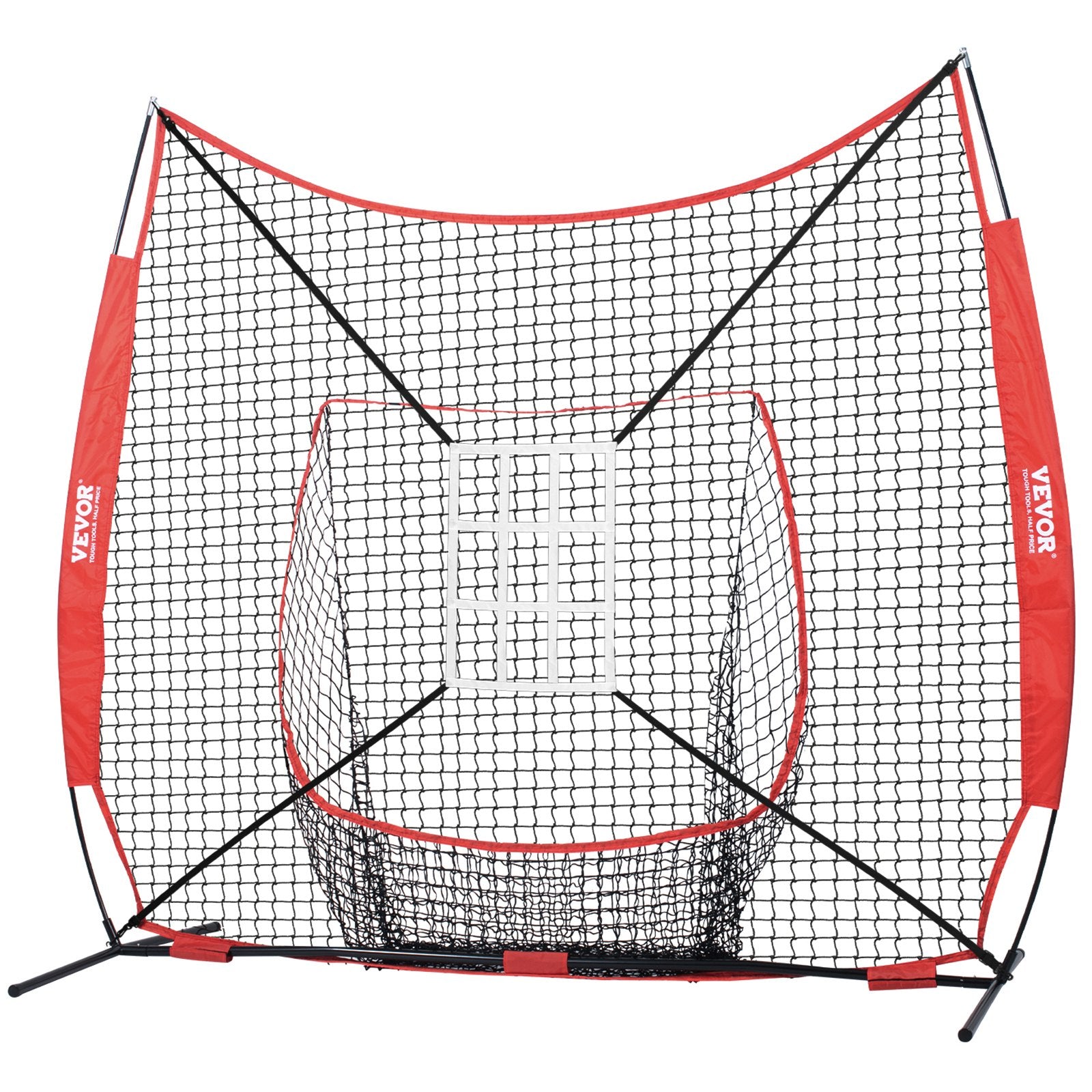 Beisbolo ir minkštasvydžio treniruočių tinklas VEVOR YC-SS-BN006, 213x213 cm