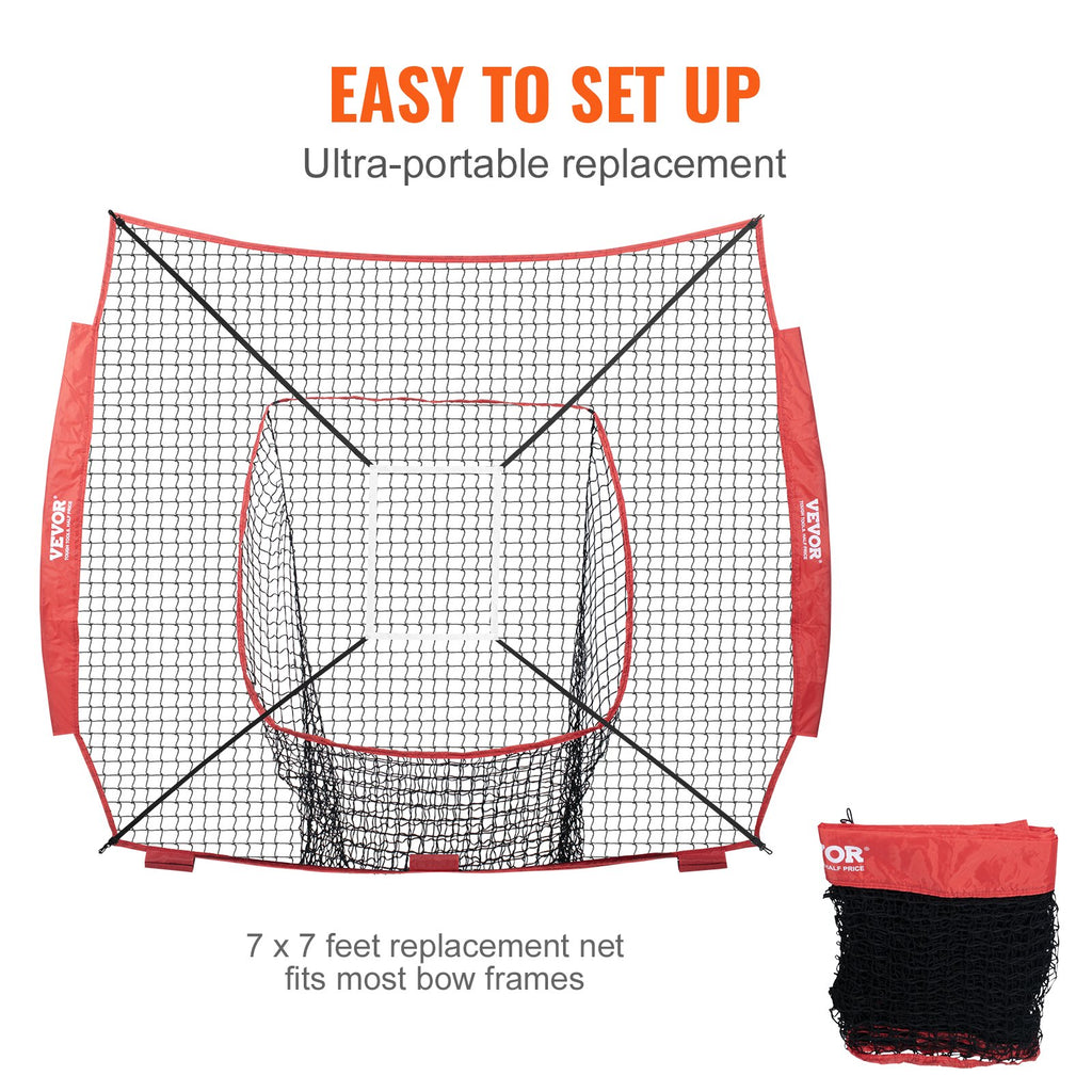 Beisbolo ir softbolo treniruočių tinklas VEVOR YC-SS-BN007, 213x213 cm
