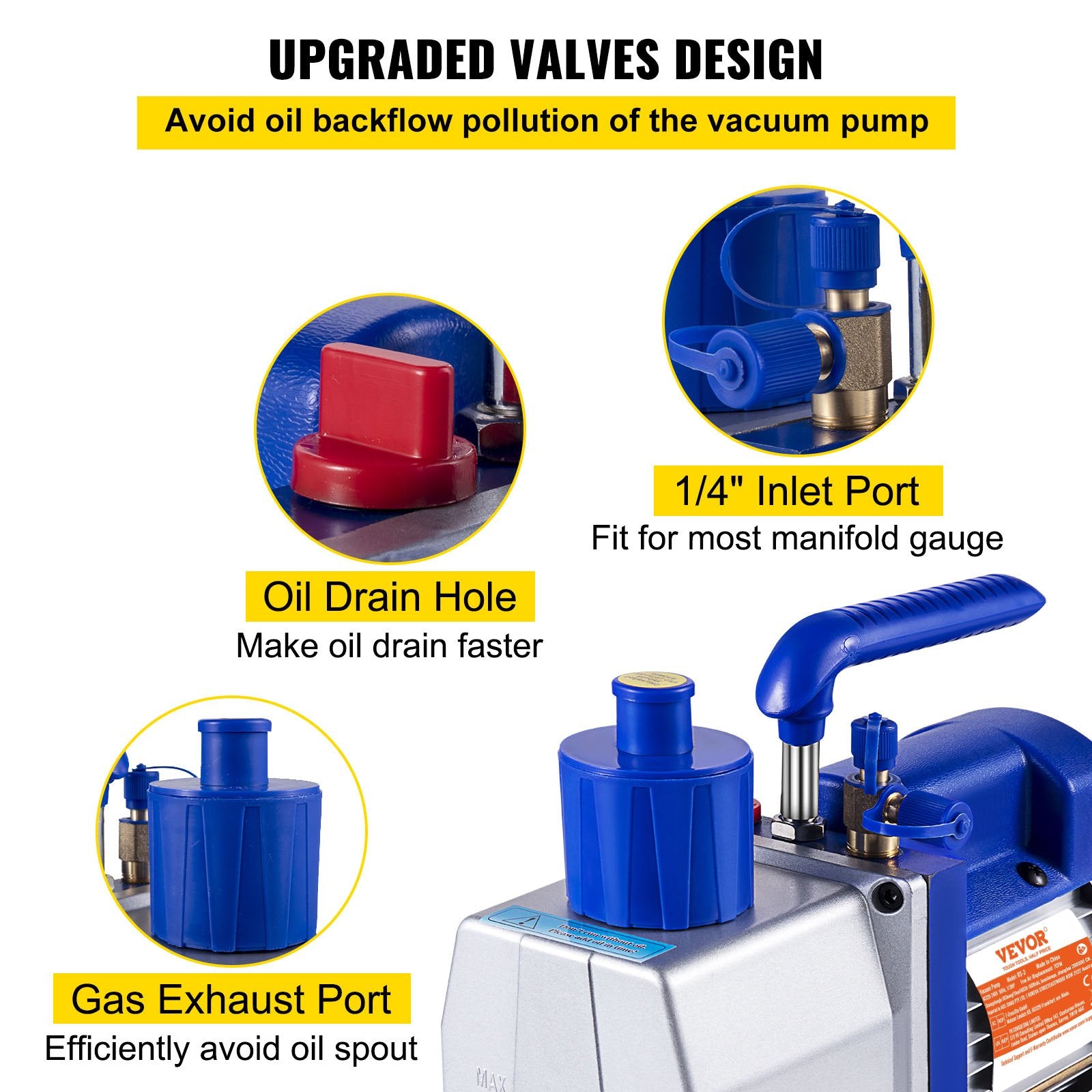 Vakuuminis siurblys VEVOR RS-3, 7 CFM