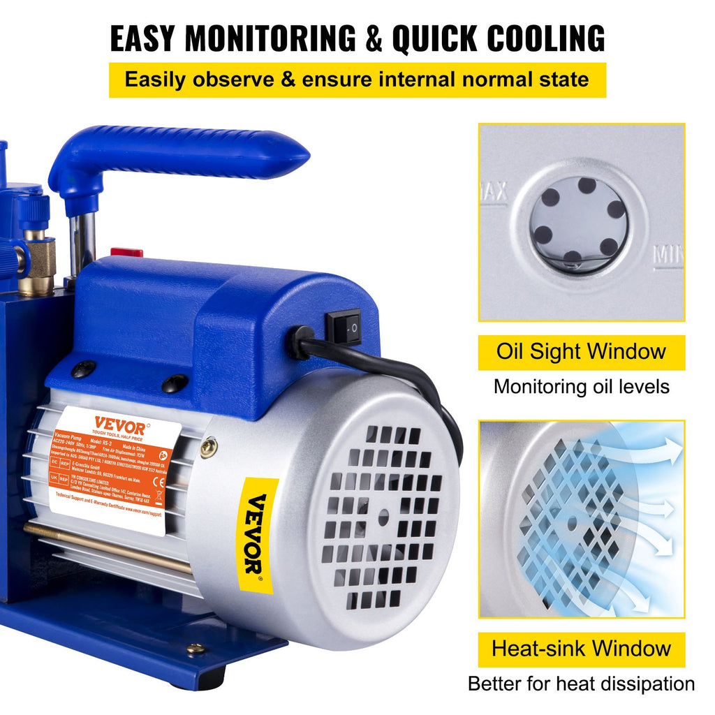 Vakuuminis siurblys VEVOR RS-3, 7 CFM