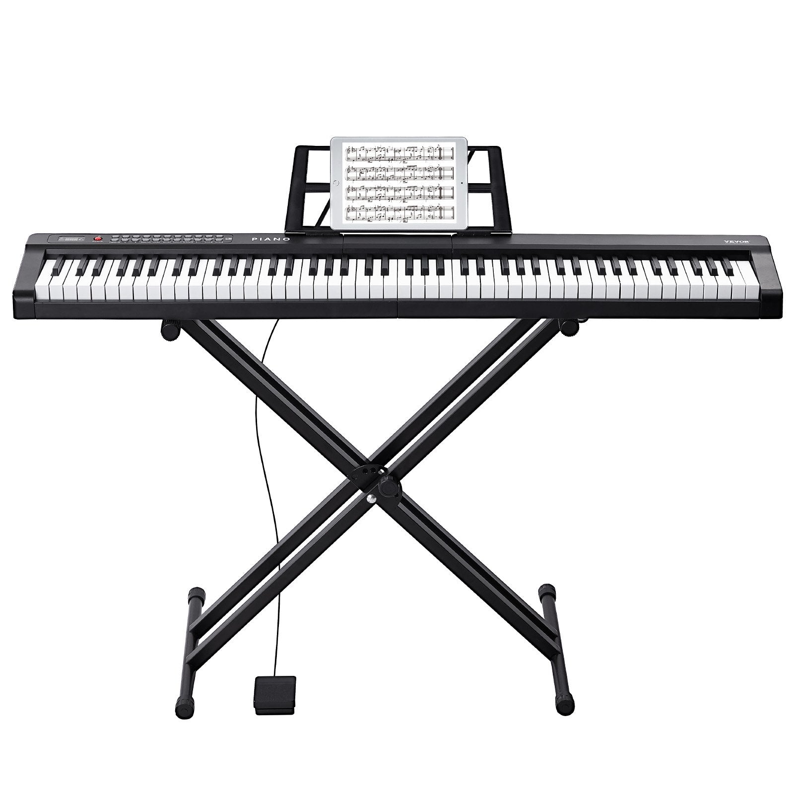 Skaitmeninis pianinas VEVOR BD-881D, 88 pusiau pasunkinti klavišai